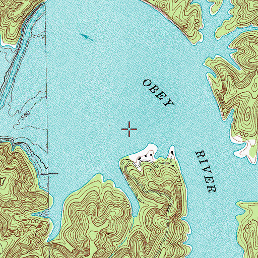 Topographic Map of Gum Grove Church (historical), TN