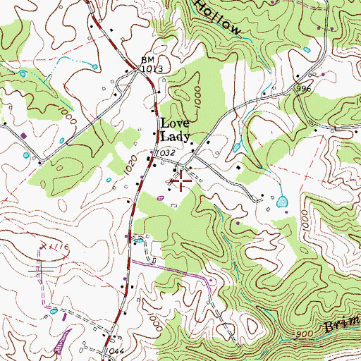 Topographic Map of Lovelkady School (historical), TN