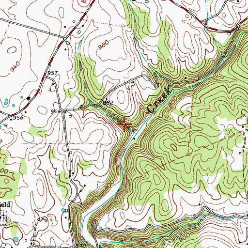 Topographic Map of Red Hill School (historical), TN