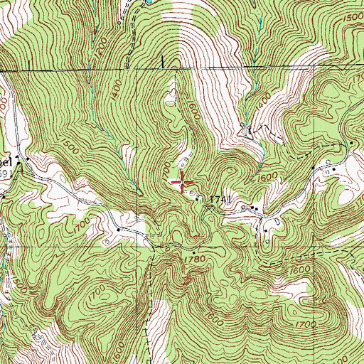 Topographic Map of Reynolds Mountain, TN