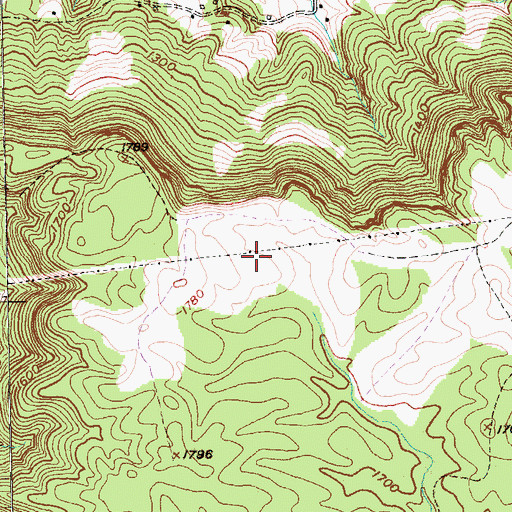 Topographic Map of Cold Spur, TN