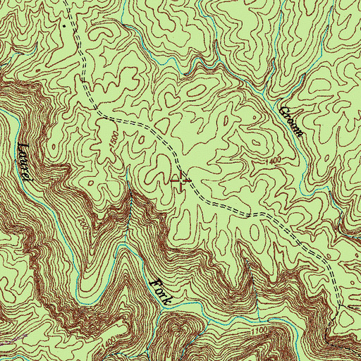Topographic Map of Groom Ridge, TN