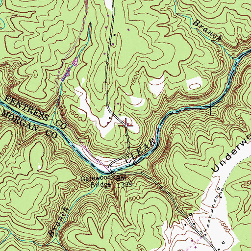 Topographic Map of Boiling (historical), TN