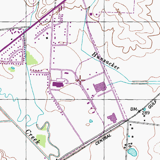 Topographic Map of Dyersburg Industrial Park, TN