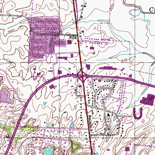 Topographic Map of Ferguson School (historical), TN