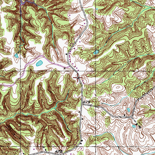 Topographic Map of Neelys Chapel (historical), TN