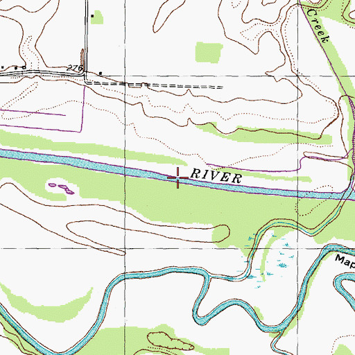 Topographic Map of Obion Lake (historical), TN