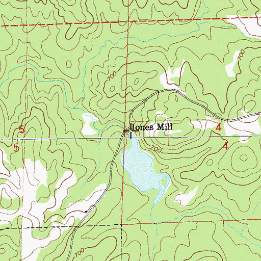 Topographic Map of Stephens Mill Dam, AL