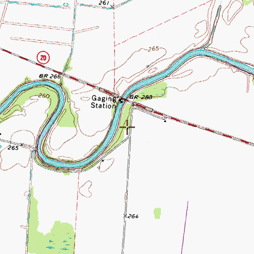Topographic Map of Pleasant Valley Church (historical), TN