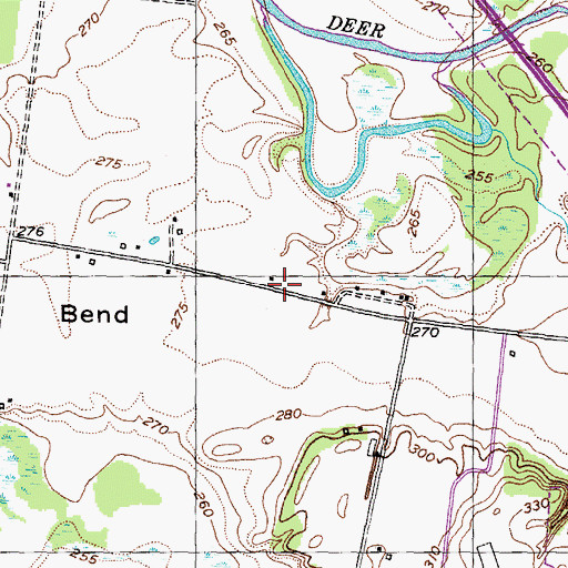 Topographic Map of Samaria School (historical), TN