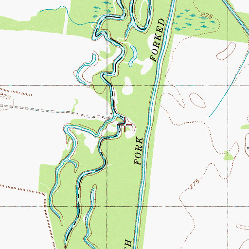 Topographic Map of Island Number Seven (historical), TN