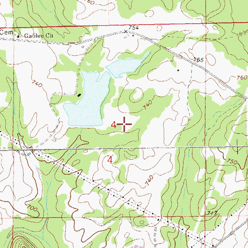 Topographic Map of Montgomery Dam, AL