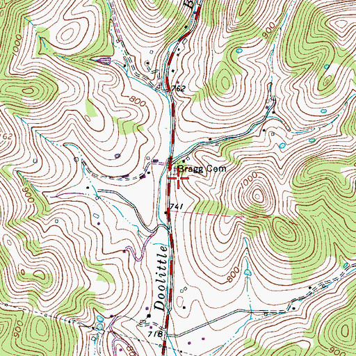 Topographic Map of Doolittle School (historical), TN