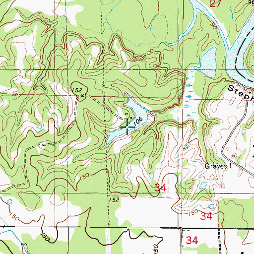 Topographic Map of Taylor Lake, AL