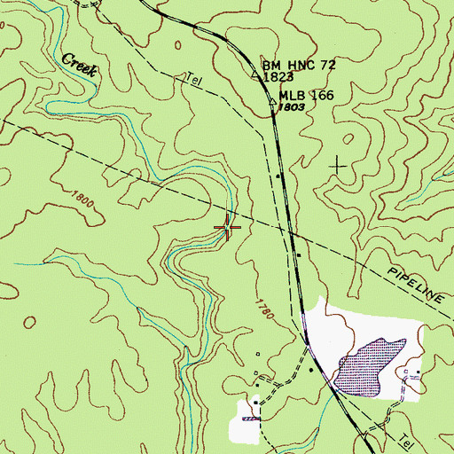 Topographic Map of Elisons Mill (historical), TN