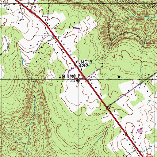 Topographic Map of Griffith Creek School, TN