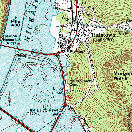 Topographic Map of Myers Spring (historical), TN