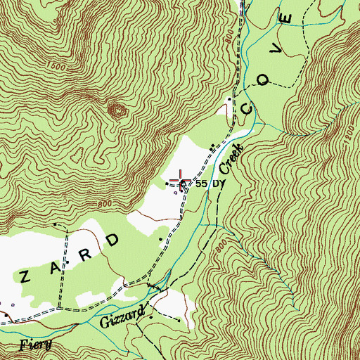Topographic Map of Pine Set School (historical), TN