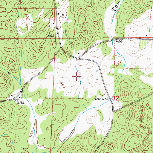 Topographic Map of Shelton Lake Dam, AL