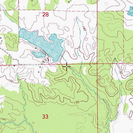 Topographic Map of Buchanan Dam, AL