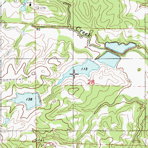 Topographic Map of L C Hardy Dams, AL
