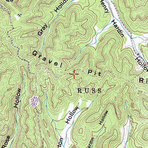 Topographic Map of District 1 (historical), TN