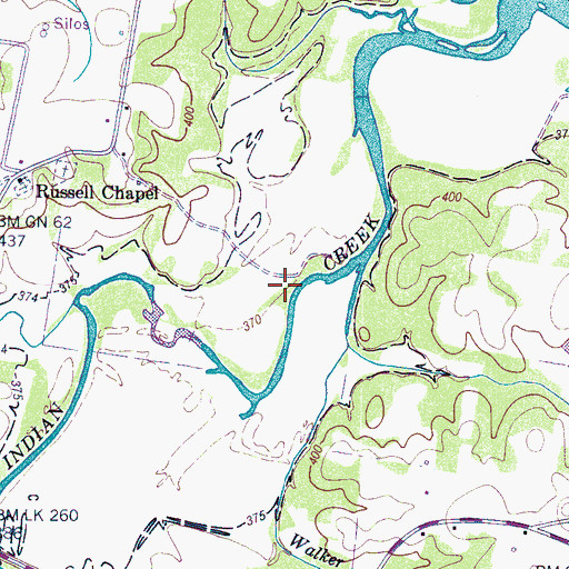 Topographic Map of District 2 (historical), TN