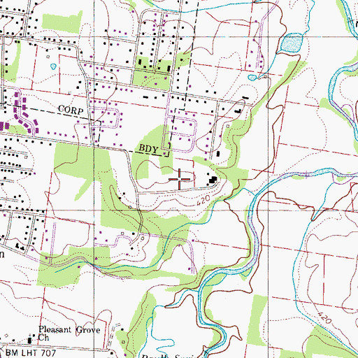 Topographic Map of District 4 (historical), TN