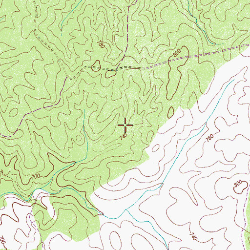 Topographic Map of District 5 (historical), TN