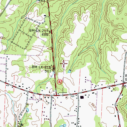 Topographic Map of District 10 (historical), TN