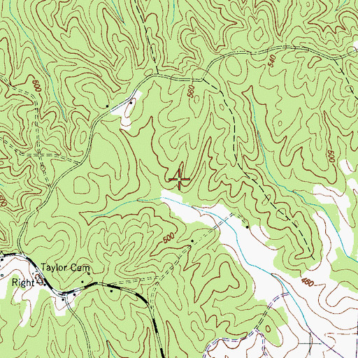 Topographic Map of District 12 (historical), TN