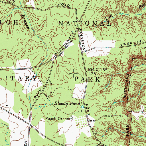 Topographic Map of District 15 (historical), TN