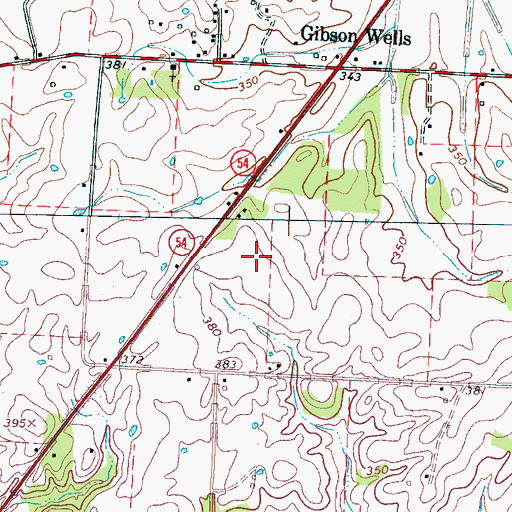 Topographic Map of District 4 (historical), TN