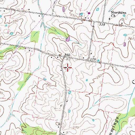Topographic Map of District 9 (historical), TN