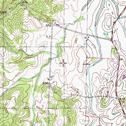 Topographic Map of District 17 (historical), TN