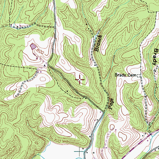 Topographic Map of District 1 (historical), TN