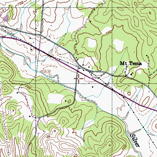 Topographic Map of District 4 (historical), TN