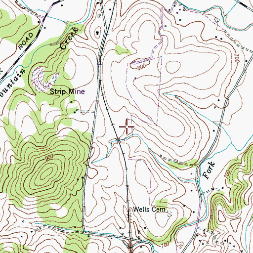 Topographic Map of District 6 (historical), TN