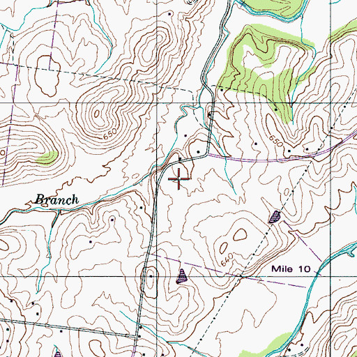 Topographic Map of District 13 (historical), TN