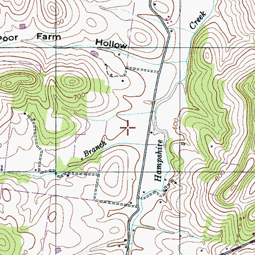 Topographic Map of District 16 (historical), TN