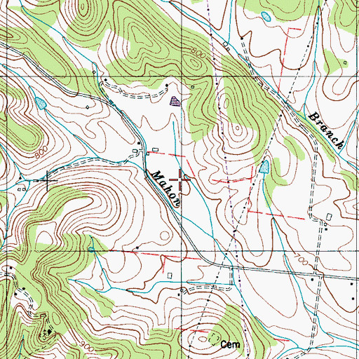 Topographic Map of District 20 (historical), TN