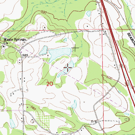 Topographic Map of Shelton Barkley Lake, AL