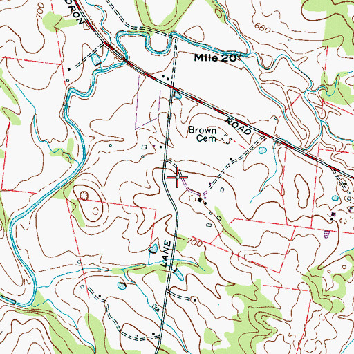Topographic Map of District 23 (historical), TN
