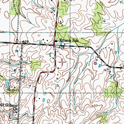 Topographic Map of District 20 (historical), TN