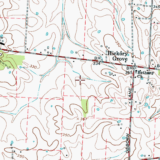 Topographic Map of District 16 (historical), TN