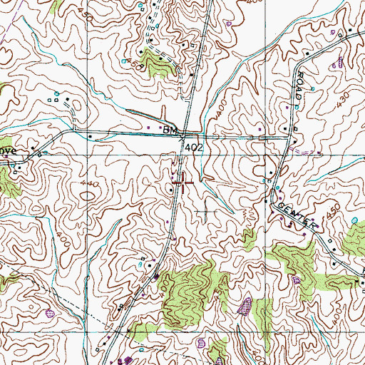 Topographic Map of District 12 (historical), TN