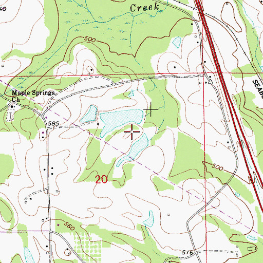 Topographic Map of Shelton Barkley Lake Dam, AL