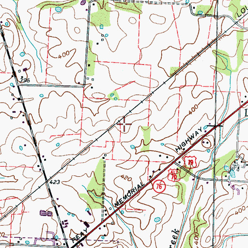 Topographic Map of District 3 (historical), TN