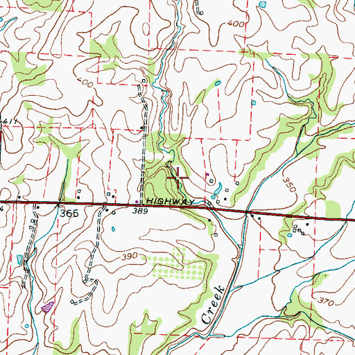 Topographic Map of District 1 (historical), TN