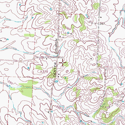 Topographic Map of District 4 (historical), TN